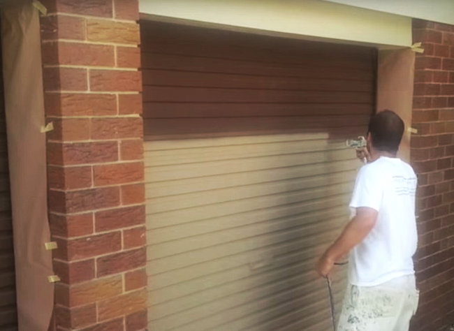 Garage Door Spraying Service - Garage Door Painting  HC Ltd